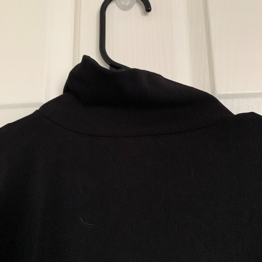 Soft Black Turtleneck Long Sleeve Shirt